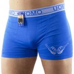 Uomo Hombre Herren Boxershort H21 2er Pack und Einzeln Hellblau Einzeln