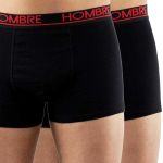 Uomo Hombre Herren Boxershorts Trunks verschiedene Kombinationen 2er Pack Schwarz