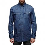 Jack & Jones Herren Jeanshemd Office Shirt Ls Org Noos Dunkelblau