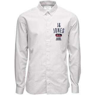 Jack & Jones Herren Hemd Jorunion Shirt Ls Wei�
