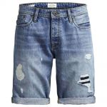 Jack & Jones Herren Jeans Shorts Jjirick 105 kurze Hose Herrenhose Sommer-Shorts Blue Denim