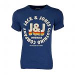 JACK & JONES Herren T-Shirt Jorbuy Always 7 Sommer Rundhals Kurzarm Slim Fit Dress Blues