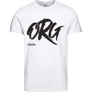 JACK & JONES Herren T-Shirt Jorartist Print Sommer Kurzarm Rundhals Regular Fit Wei�