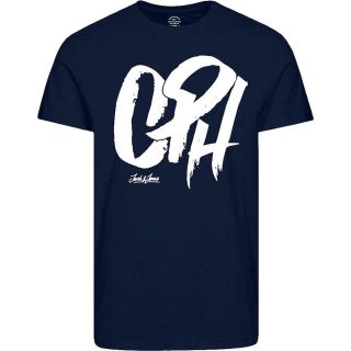 JACK & JONES Herren T-Shirt Jorartist Print Sommer Kurzarm Rundhals Regular Fit Dunkelblau