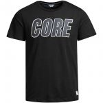 JACK & JONES Herren T-Shirt Jcotalent Print Sommer Rundhals Kurzarm Slim Fit Schwarz CORE