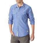 Jack & Jones Herren Hemd Jorfame Shirt Ls Print Blau