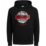 Jack & Jones Kapuzenpullover Herren Hoodie Jcogeek Sweat Hood Fst Schwarz
