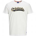 JACK & JONES Herren T-Shirt Joraydon Print Sommer Rundhals Kurzarm Regular Fit Wei�