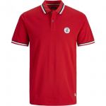 Jack & Jones Herren Poloshirt Jpraruba Polo Logo Pikee Regular Fit Rot