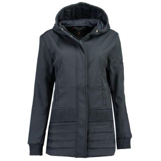 Geographical Norway Damen Softshelljacke Bonheur Lady 056 Winterjacke Kapuze Navyblau