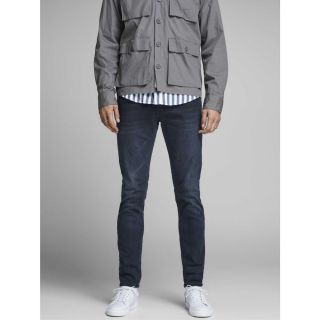 Jack & Jones Herren Jeans GLENN FELIX AM 458 NOOS Slim Fit Black Denim