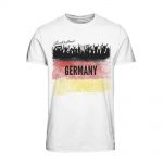 JACK & JONES Herren T-Shirt Jorfoos Sport-Print Rundhals Sommer Regular Fit Wei�