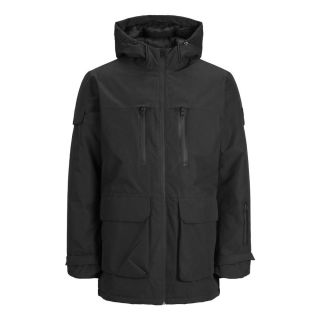 Jack & Jones Herren Jacke Jcohenry Parka Tech Winterjacke Winterparka Schwarz
