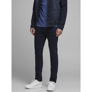 Jack & Jones Herren Jeans Jjitim Jjicon AM 603 Dunkelblau Slim Straight Blue Denim