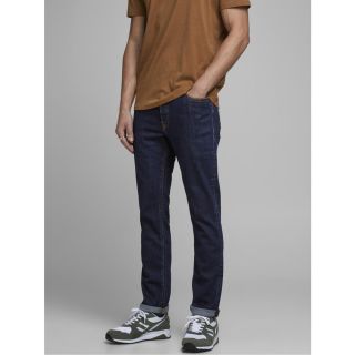 Jack & Jones Herren Jeans Tim Con Am 604 Dunkelblau Slim Straight Blue Denim
