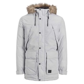 Jack & Jones Herren Parka Jjsuper Winterjacke Jacke Mantel Outdoorjacke Casual Glacier Gray
