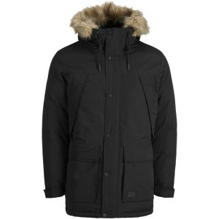 Jack & Jones Herren Parka Jjsuper Winterjacke Jacke Mantel Outdoorjacke Casual Schwarz
