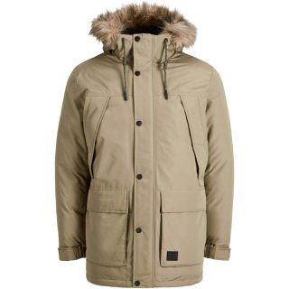 Jack & Jones Herren Parka Jjsuper Winterjacke Jacke Mantel Outdoorjacke Casual Braun