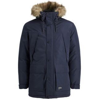 Jack & Jones Herren Parka Jjsuper Winterjacke Jacke Mantel Outdoorjacke Casual Dunkelblau