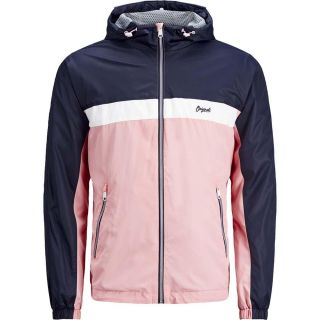 JACK & JONES �bergangsjacke Jorself Windjacke leichte Jacke Kapuze Mehrfarbig Rosa