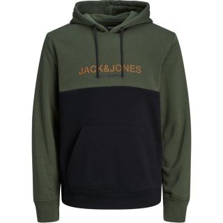 Jack & Jones Herren Kapuzenpullover Jjeurban Hoodie Sweatshirt Pullover Kapuze Oliv