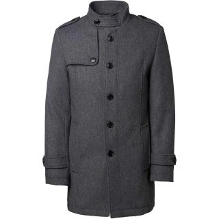 SELECTED HOMME Mantel Slhcovent Wollmantel Wintermantel Einreiher Herrenmantel Grau