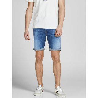 Jack & Jones Herren Jeans Shorts Jjirick 324 kurze Hose Herrenhose Sommer-Shorts Blue Denim