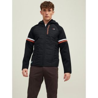 JACK & JONES Hybridjacke Jcologan Funktionsjacke �bergangsjacke Steppjacke Schwarz