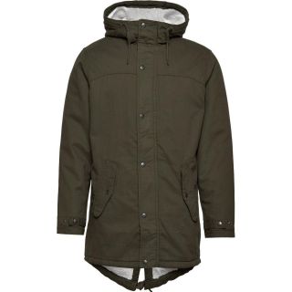 Jack & Jones Herren Winterjacke Jwhbento Parka Wintermantel Outdoor Teddyfell Oliv
