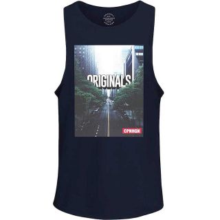 Jack & Jones Herren Tank Top Jorkallaha Shirt Unterhemd Achselshirt Slim Fit Dunkelblau