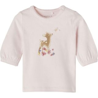 NAME IT Kinder Shirt 'Benedicta' Blau Rosa Motiv Babies Kleinkinder Kinder Rosa