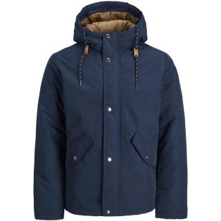 Jack & Jones Herren Winterjacke Jjsaka Parka Winter Outdoor Kapuze Regular Fit Dunkelblau