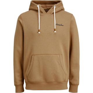 Jack & Jones Herren Kapuzenpullover Jortons Sweat Hoody K�ngurutasche Streetwear Braun
