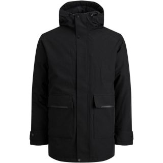 Jack & Jones Herren Winterjacke Jjetiko Parka Wasserabweisend Kapuze Winter Schwarz