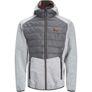 JACK & JONES Hybridjacke Jcotoby Funktionsjacke �bergangsjacke Wasserabweisend Hellgrau meliert