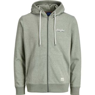 Jack & Jones Herren Sweatjacke Jortons Sweat Zip Hoody K�ngurutasche Streetwear Gr�n