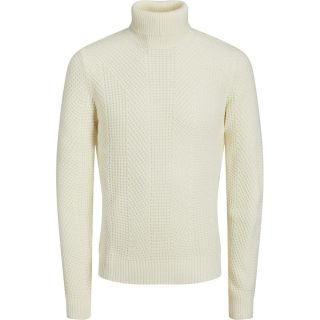Jack & Jones Herren Strickpullover Jwhstanford Rollkragenpullover Strukturstrick Beige
