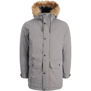 Jack & Jones Herren Winterjacke Jjwinner Parka Webpelzbesatz Outerwear Kapuze Hellgrau
