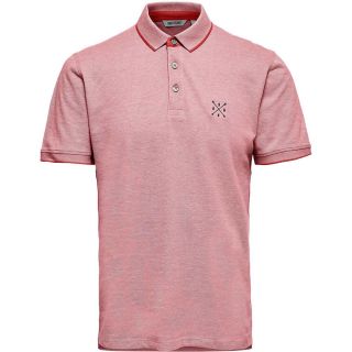 Only & Sons Herren Poloshirt Onsstan Basic Polohemd Einfarbig Pikee Slim Fit Rosa