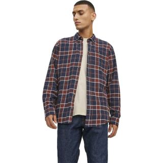 Jack & Jones Herren Hemd Jjeclassic Check Shirt Kariertes Freizeithemd Slim Fit Rot