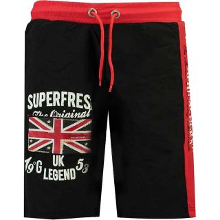 Geographical Norway Herren Badeshorts Quodesh Kurze Hose Strandhose Sport Schwarz