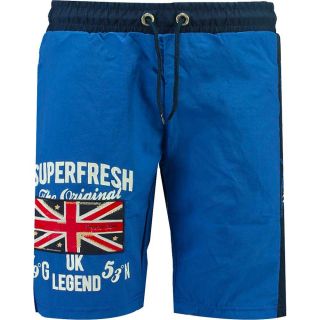 Geographical Norway Herren Badeshorts Quodesh Kurze Hose Strandhose Sport Blau