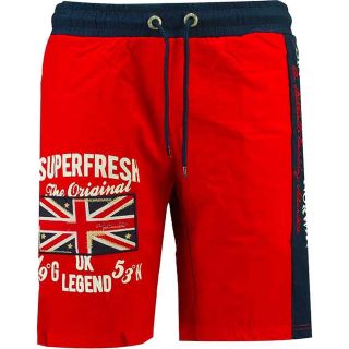 Geographical Norway Herren Badeshorts Quodesh Kurze Hose Strandhose Sport Rot