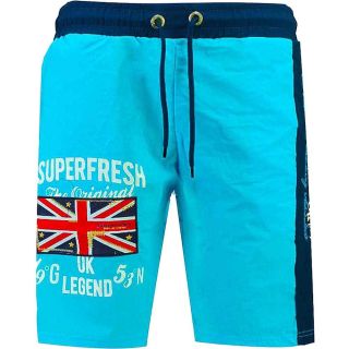 Geographical Norway Herren Badeshorts Quodesh Kurze Hose Strandhose Sport T�rkis