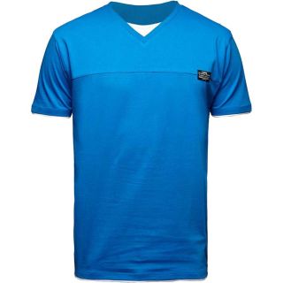 JACK & JONES Herren Basic T-Shirt Jcobastian 2in1-Kragen Kurzarmshirt Slim Fit Blau