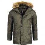 Geographical Norway Herren Parka Agada Men Outdoor Winterparka Winterjacke Gr�n