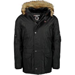 Geographical Norway Herren Parka Abiosaure Outdoor Winterparka Winterjacke Schwarz