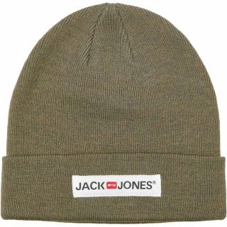 JACK & JONES M�tze Unisex Jacdna Corp Beanie Logo Schwarz Grau Navy Oliv Winter Oliv