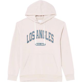 JACK & JONES Herren Kapuzenpullover Bradley Sweat Weit Geschnitten Relaxed Fit Beige
