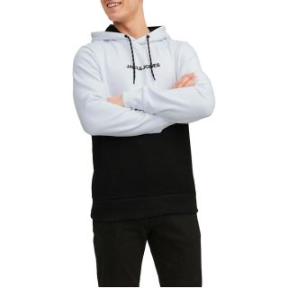 JACK & JONES Herren Kapuzenpullover Jjereid Sweat Hoodie Regular Fit Wei�